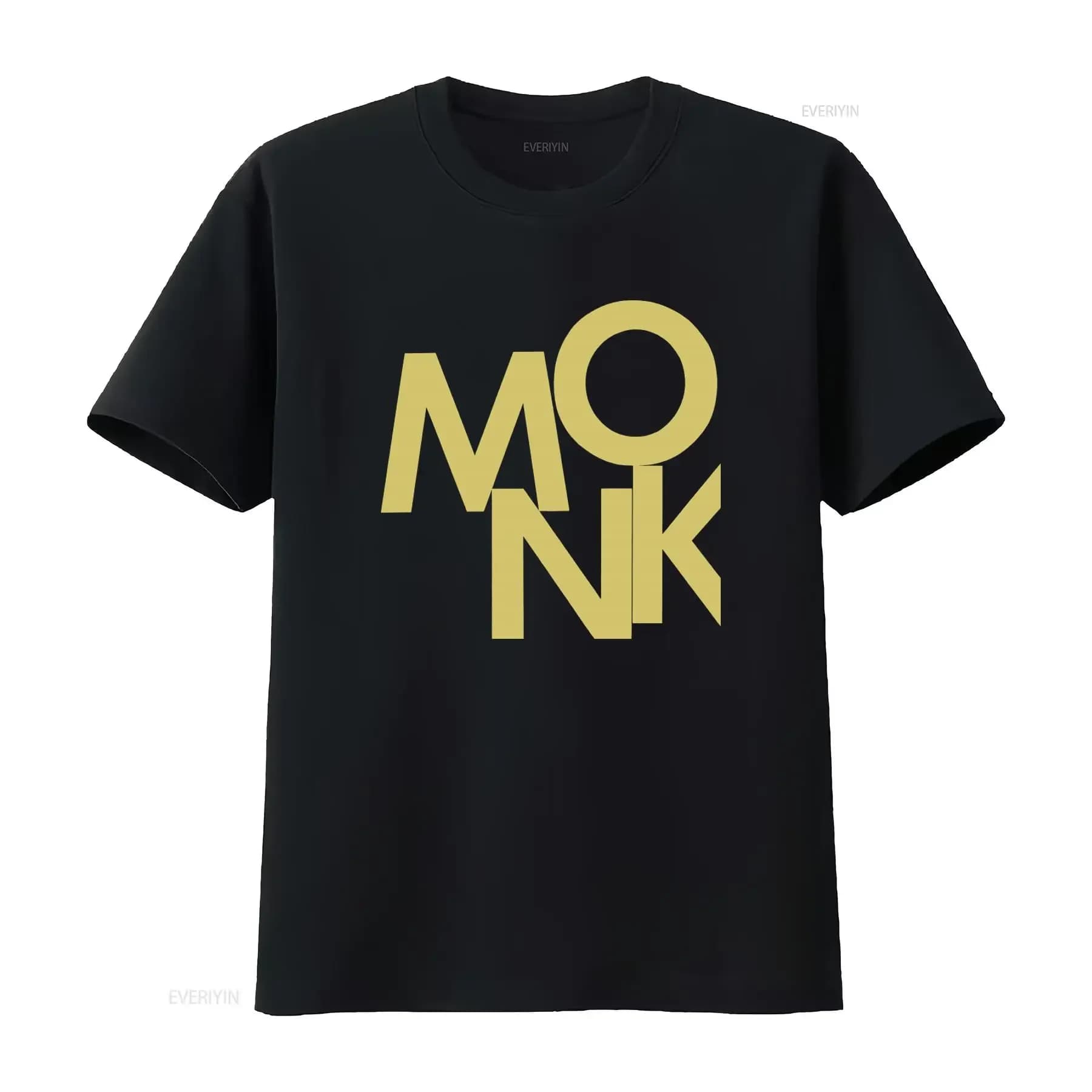 T-shirt con stampa Thelonious Monk Jazz Miles Davis per un look casual vintage, lavato, per tutti i giorni, morbido e alla moda, unisex.