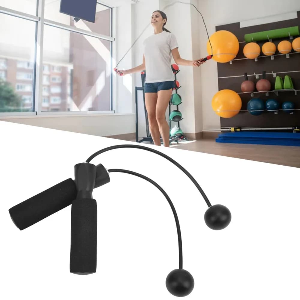 2PCS Fast Rotation Cordless Jumping Rope Portable Weight Ball Weighted Jump Rope 30MM Fitness Jump Rope Exercise Training