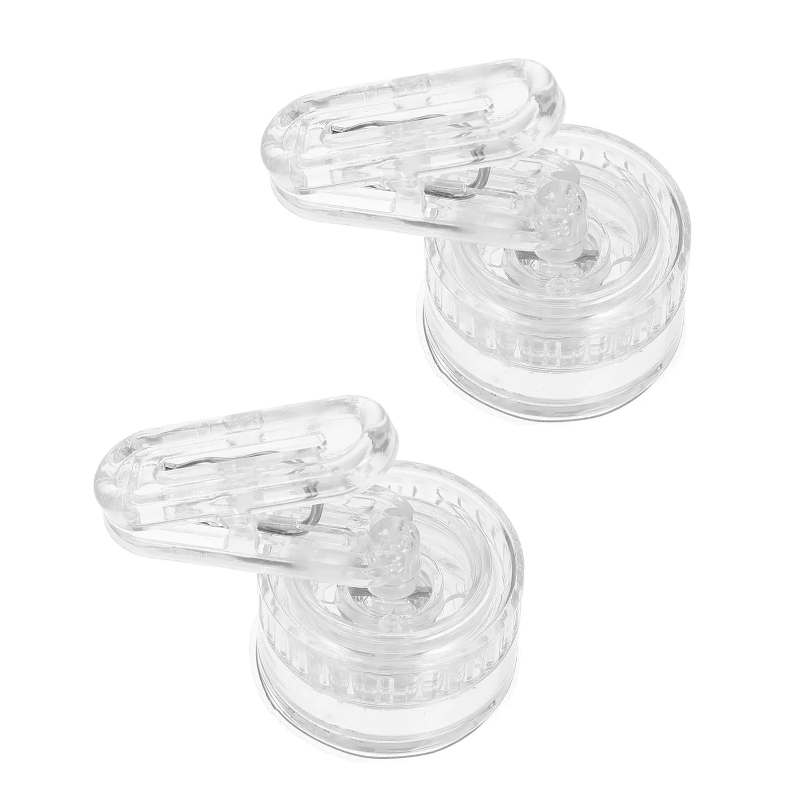 2Pcs Wall Mounted Kitchen Glove Clip Transparent Rotatable Suction Cup Hook Space Saving Dish Glove Holder Towel Organizer