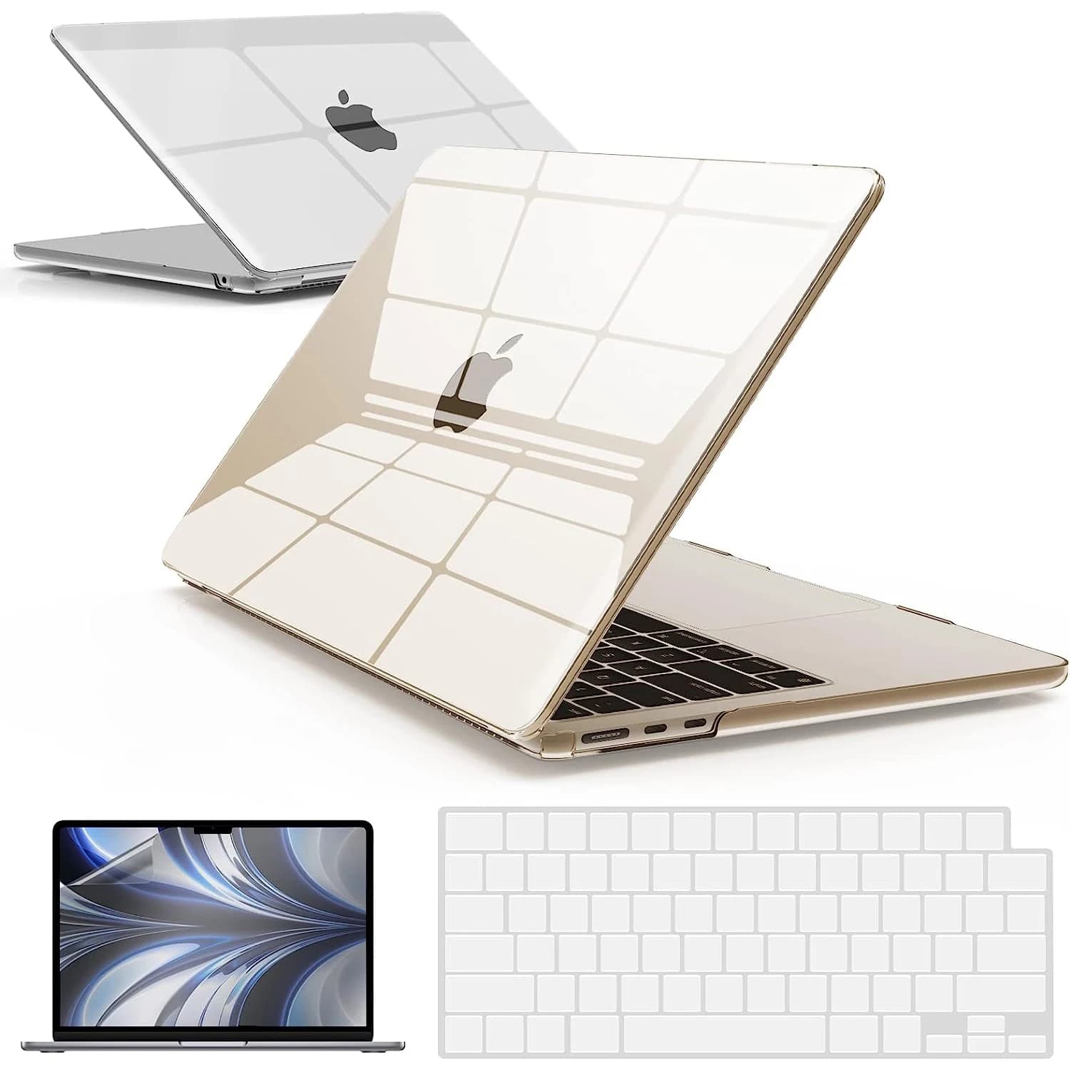 2023 EGYAL Macbook Case per M2 Air 15 pollici custodia per Macbook M2 Pro Air Case 13 pollici Cover per Pro Air 16 15 13 custodia per Laptop