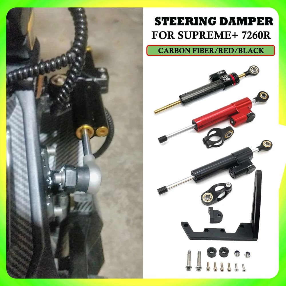 For TEVERUN For Supreme+ 7260R Steering Damper 7260R V1 V2 Damping Bracket Electric Scooter Part
