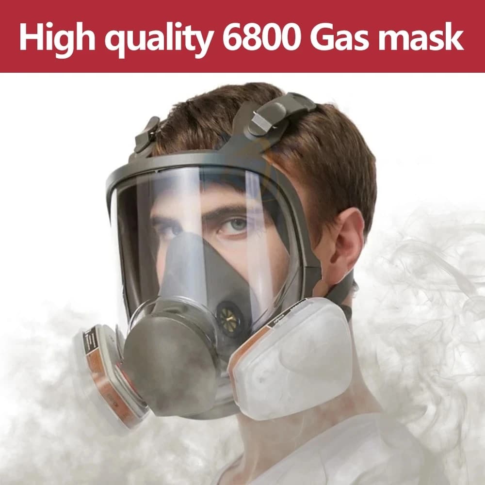 6800 Maschera antigas antiappannamento Vernice industriale Spray Vaccinazione Sicurezza sul lavoro Filtro antipolvere Protezione integrale con formaldeide