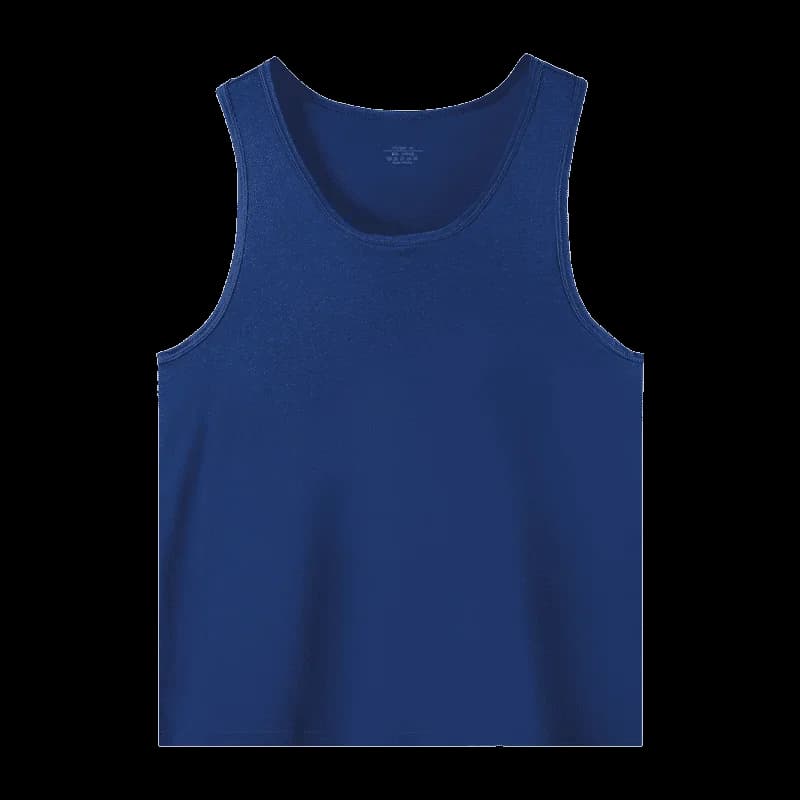 Men's vest in pure cotton breathable slim sport youthful hurdle background The loose summer vest