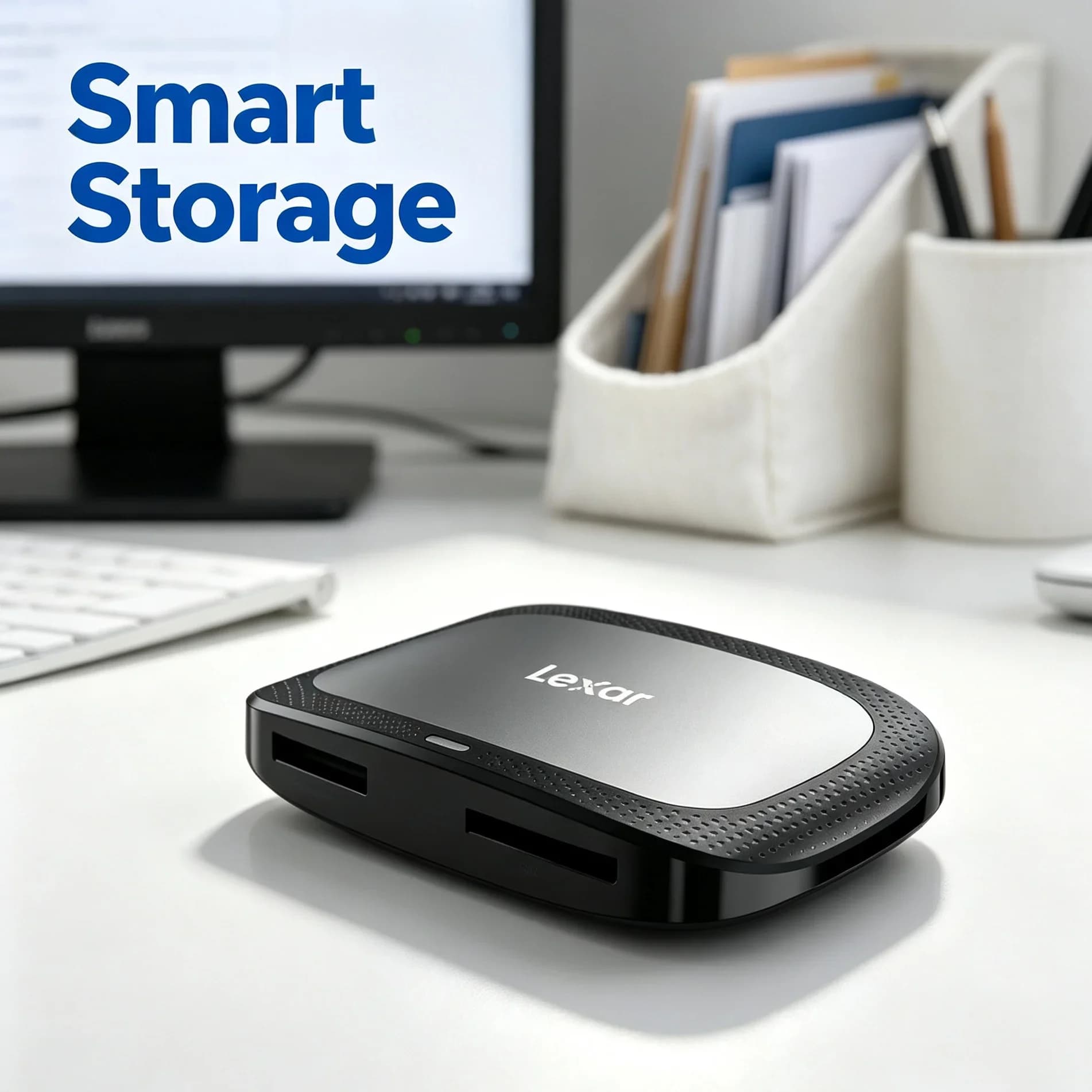 Lexar RW530 Dual Slot Card Reader USB 3.2 CFexpress Type A SD UHS-II 900MB/s Memory Card Reader for 8K RAW Video Editing