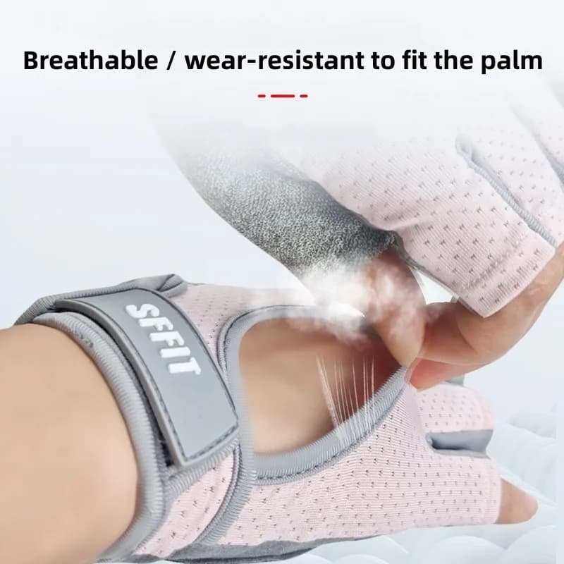 Professional gym fitness breathable non-slip female male half finger gloves summer bike half finger gloves