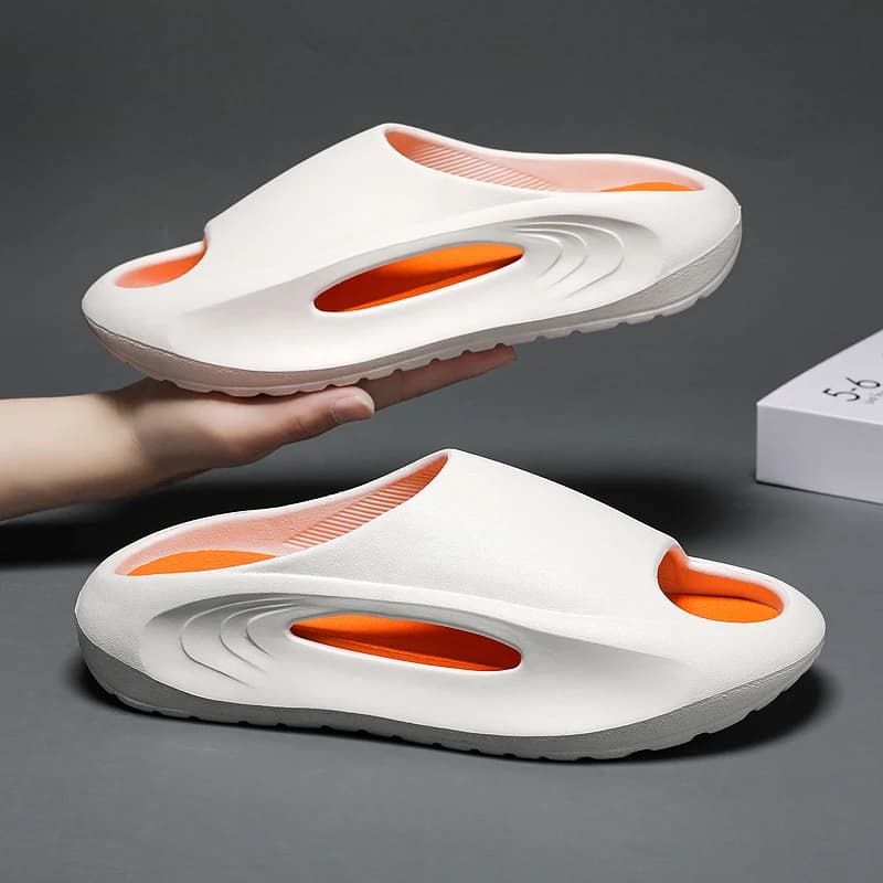 Ciabatte Estive da Uomo per Esterni, Antiscivolo, Resistenti all'Usura, Sandali Sportivi da Spiaggia, Comode per Casa e Bagno, Ciabatte Casual