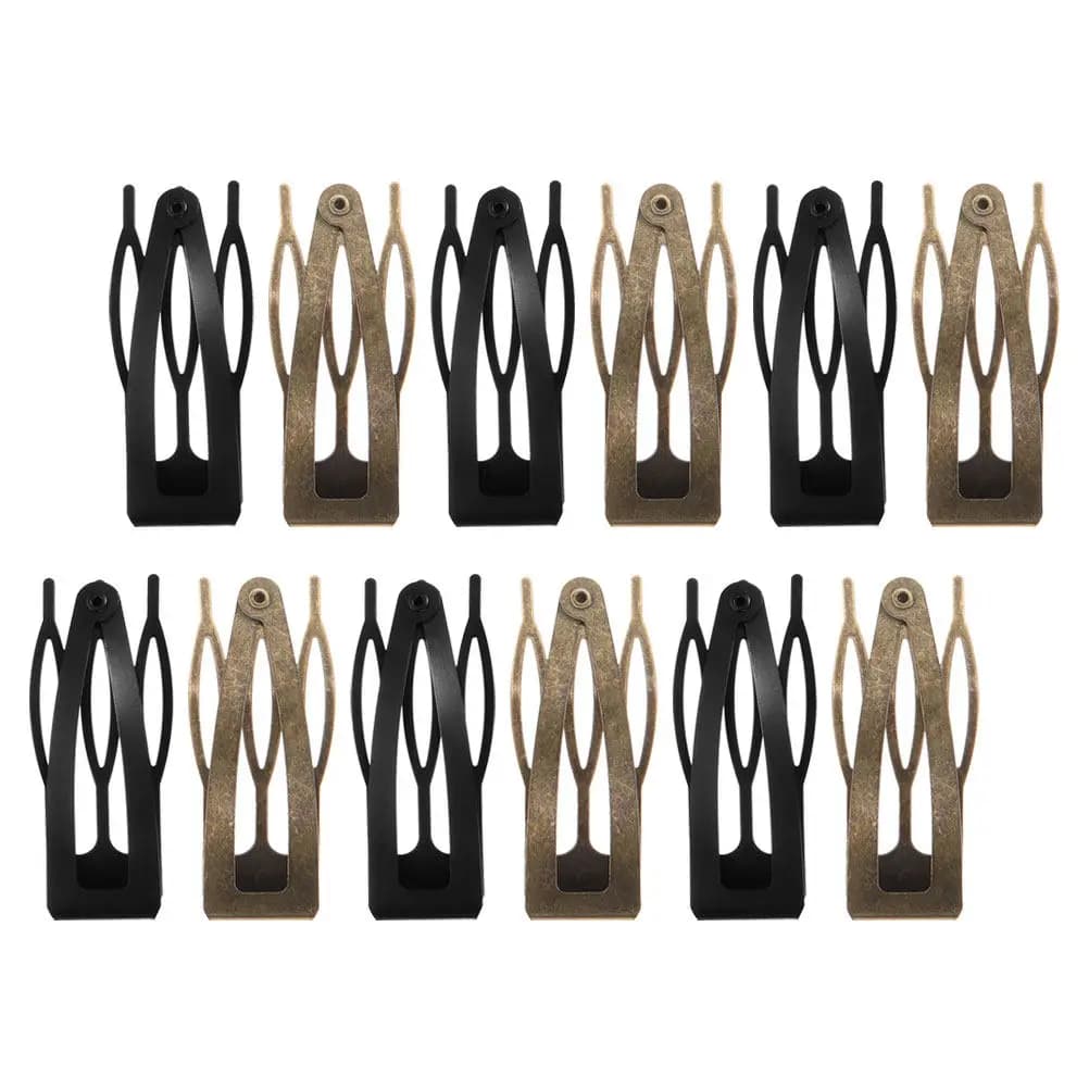 12Pcs Iron Barrettes Snap Hair Clips Practical Durable Decorative Clips for Girls Women Accessories Barrettes for Girls