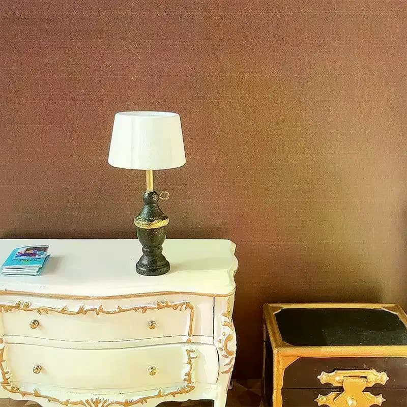 1: 12 Casa delle bambole in miniatura Lampada in legno Modello Ornamenti Fotografia Prop Bambini Giochi di imitazione Giocattoli Casa delle bambole Mini Decorazione Regali