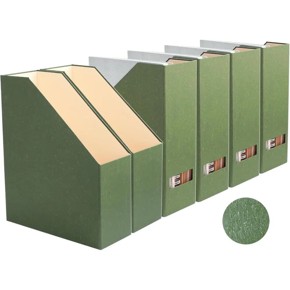 Magazine Holder - Desk Organizer, Cardboard Book Organizer and Storage Box for Documents, Magazine Holder Rack for Office, Home