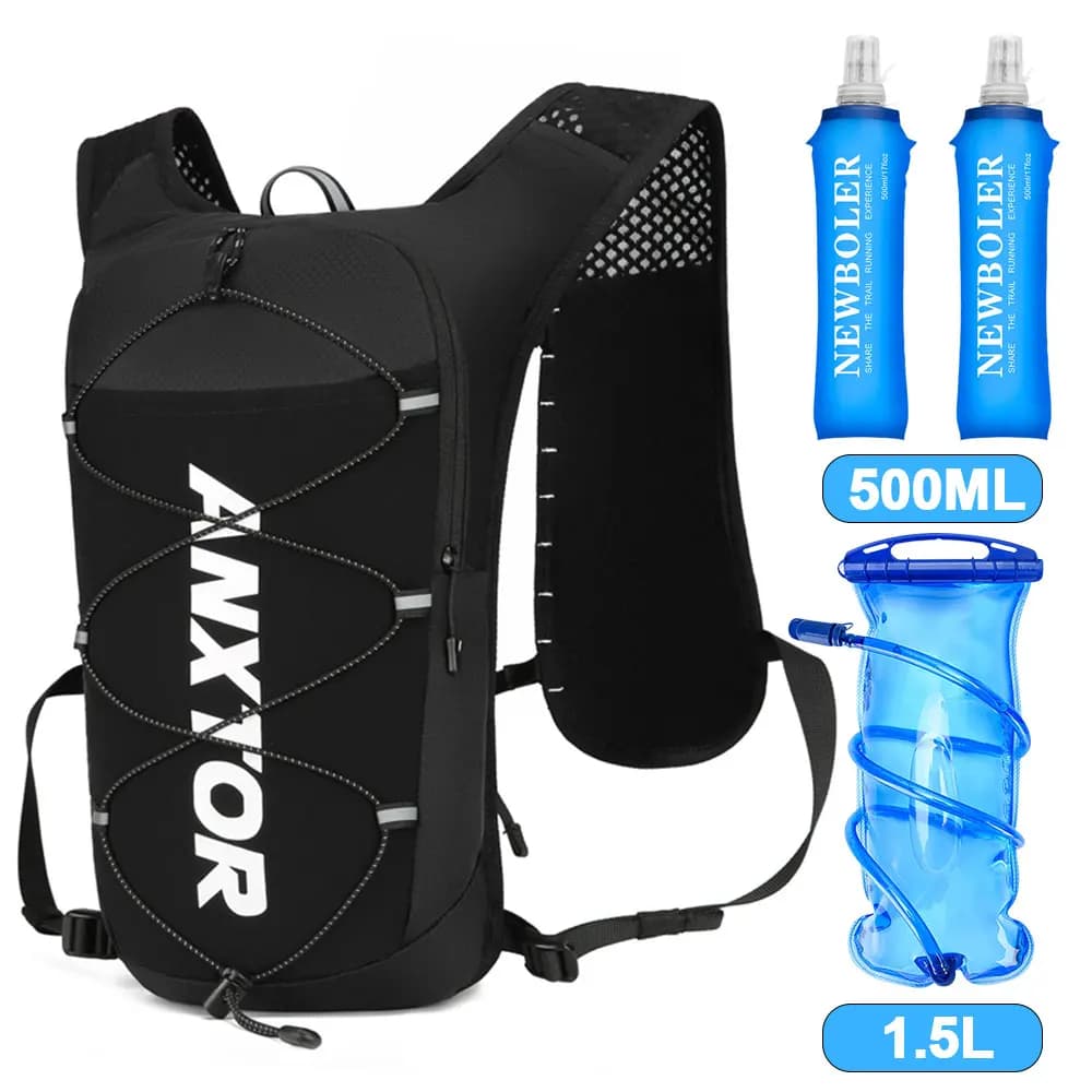 NEW 5-liter ultralight Trail Running backpack, racing moisturizing vest, marathon can be used with a 1.5 litre water bag and 500 ml.