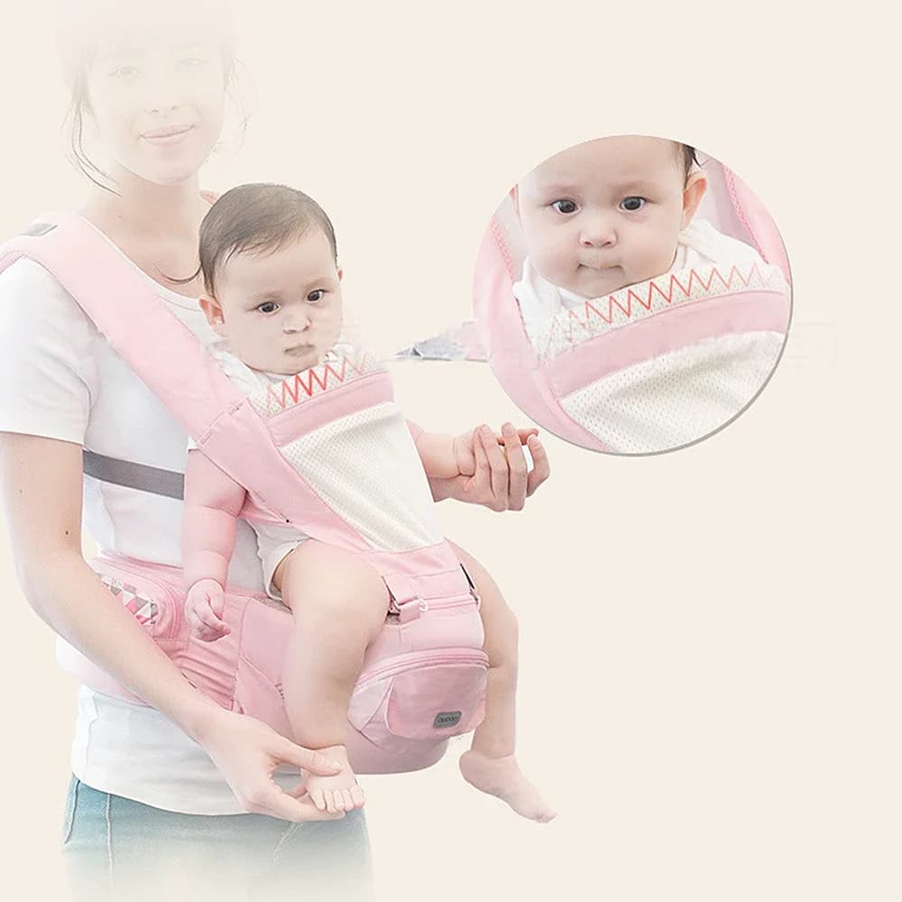Zaino ergonomico per marsupio da 0-36 mesi con sedile sui fianchi per neonato Sgabello per marsupio multifunzione per neonato Canguro per bambini