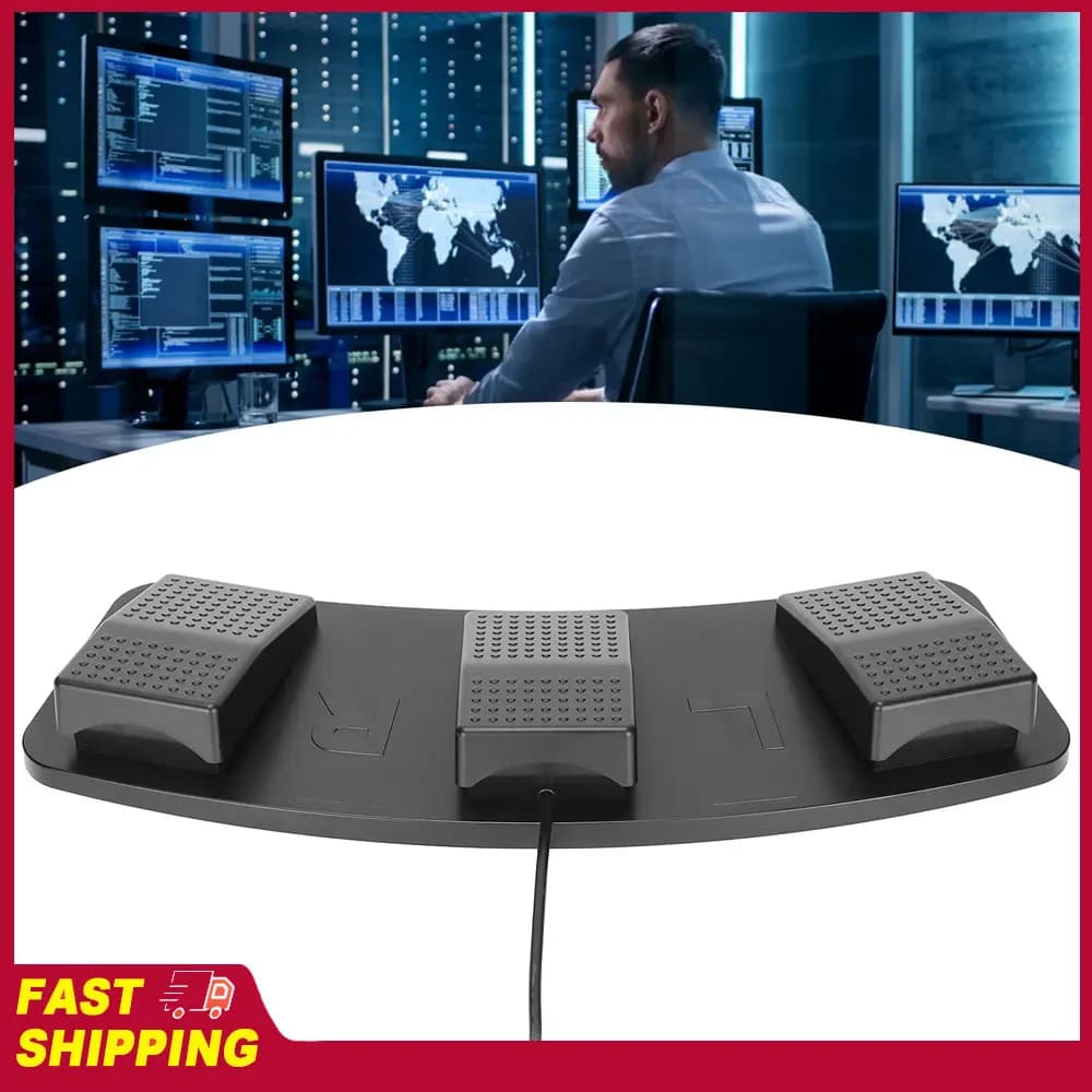 ABS triple pedal with wide application for factory testing, to play and zoom