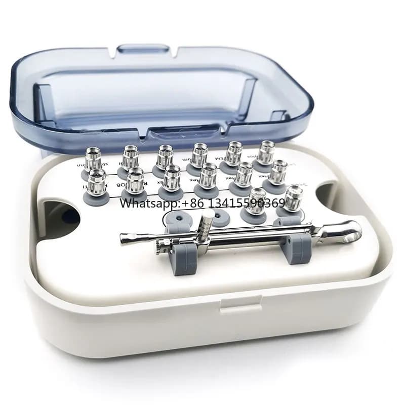 Universal prosthetic kit Dental implant wrench Knife with driver and screwdriver Dental drill equipment