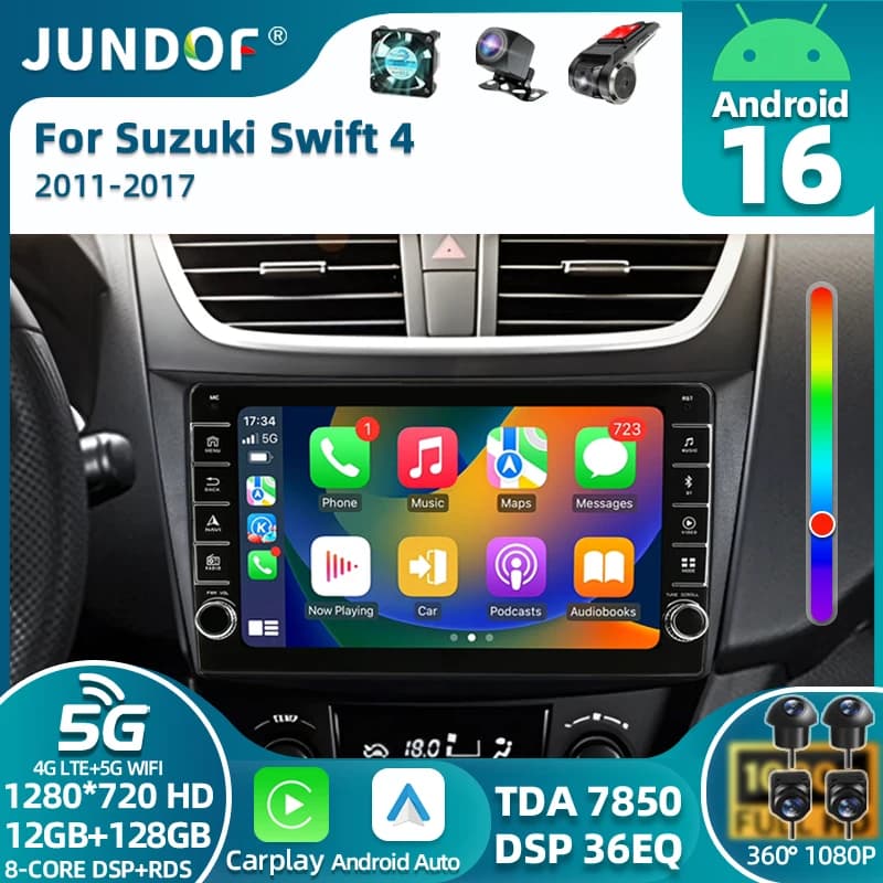 Android 16 Autoradio Stereo Per Suzuki Swift 4 2011 2012 2013 2014 -2016 Lettore Video Multimediale 2 Din Auto Audio G Audio Stereo