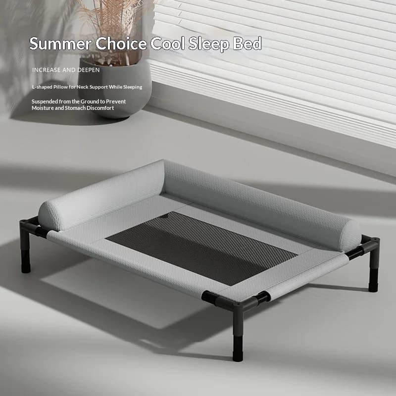 Cuccia Rialzata per Cani con Rete Rinfrescante Traspirante Lavabile, Lettino per Animali Domestici da Esterno e Interno, per Tutte le Stagioni (Estate, Inverno), Cuccia per Cani e Gatti