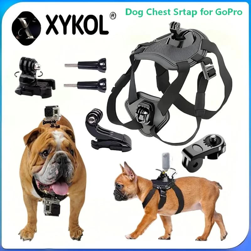PU156 Supporto per pettorina per cani per Gopro Hero 12 11 10 9 DJI OSMO Insta360 Accessori per fotocamere sportive