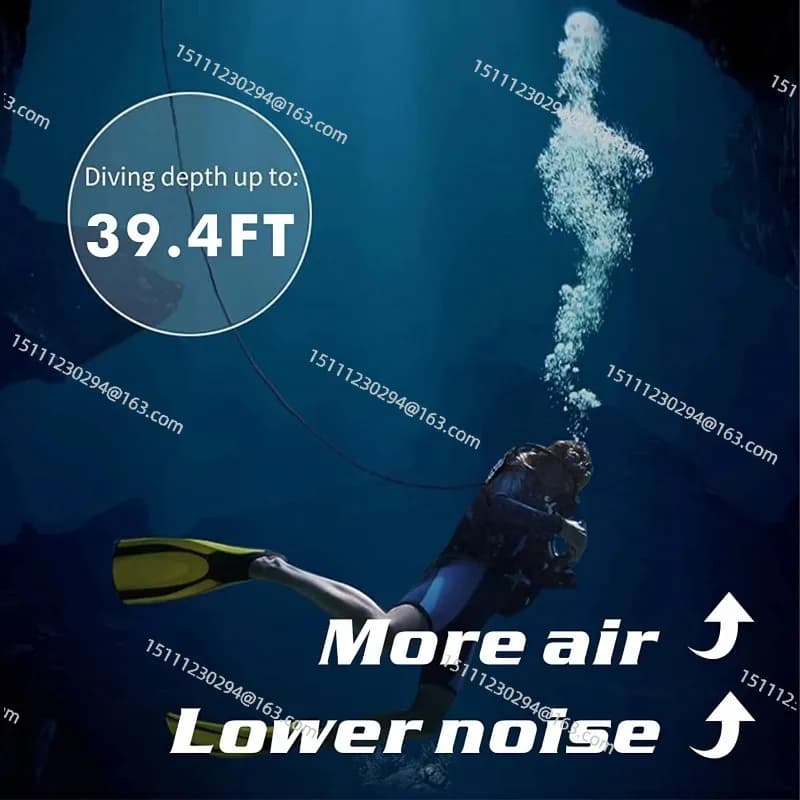 Impermeabile portatile ricaricabile subacqueo 10M 3.5-5H Immersione Scuba Snorkel Attrezzatura Immersione Ventilatore mobile Senza serbatoio