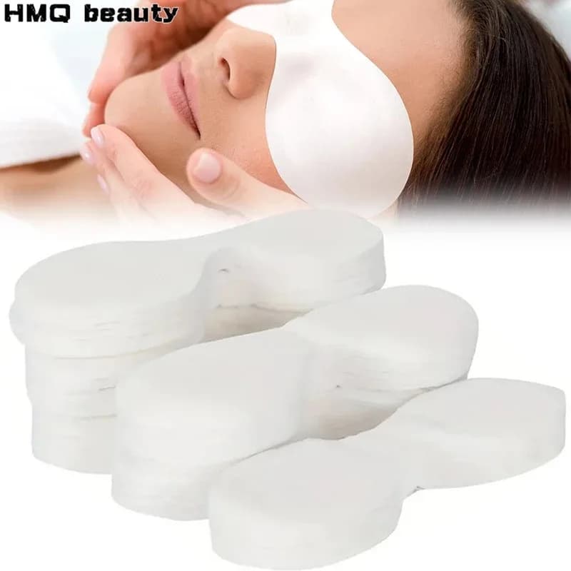 100 Pezzi Maschere Monouso per Occhi in Carta, Patch Ultrasottili in Cotone Naturale per DIY Cura della Pelle, Fogli Idratanti, Strumenti di Bellezza SPA
