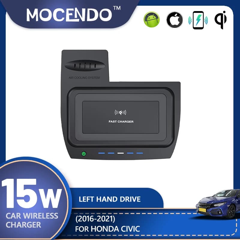 For Honda CIVIC 10th Generation 2016-2021 Wireless Charger Charging Holder car Accessories car charger adapter