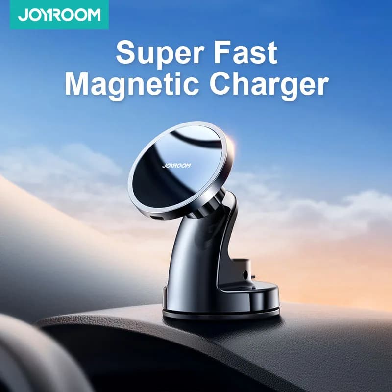 Joyroom Supporto magnetico per telefono per auto Supporto di ricarica wireless veloce da 15 W per iPhone 16 15 14 13 12 Pro Max JR-ZS240