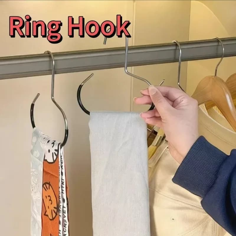 1-5 pezzi durevole cerchio anello cappello appendiabiti armadio cappello appendiabiti berretto da baseball rack organizzatore supporto appeso sciarpa asciugamano cravatta portaoggetti