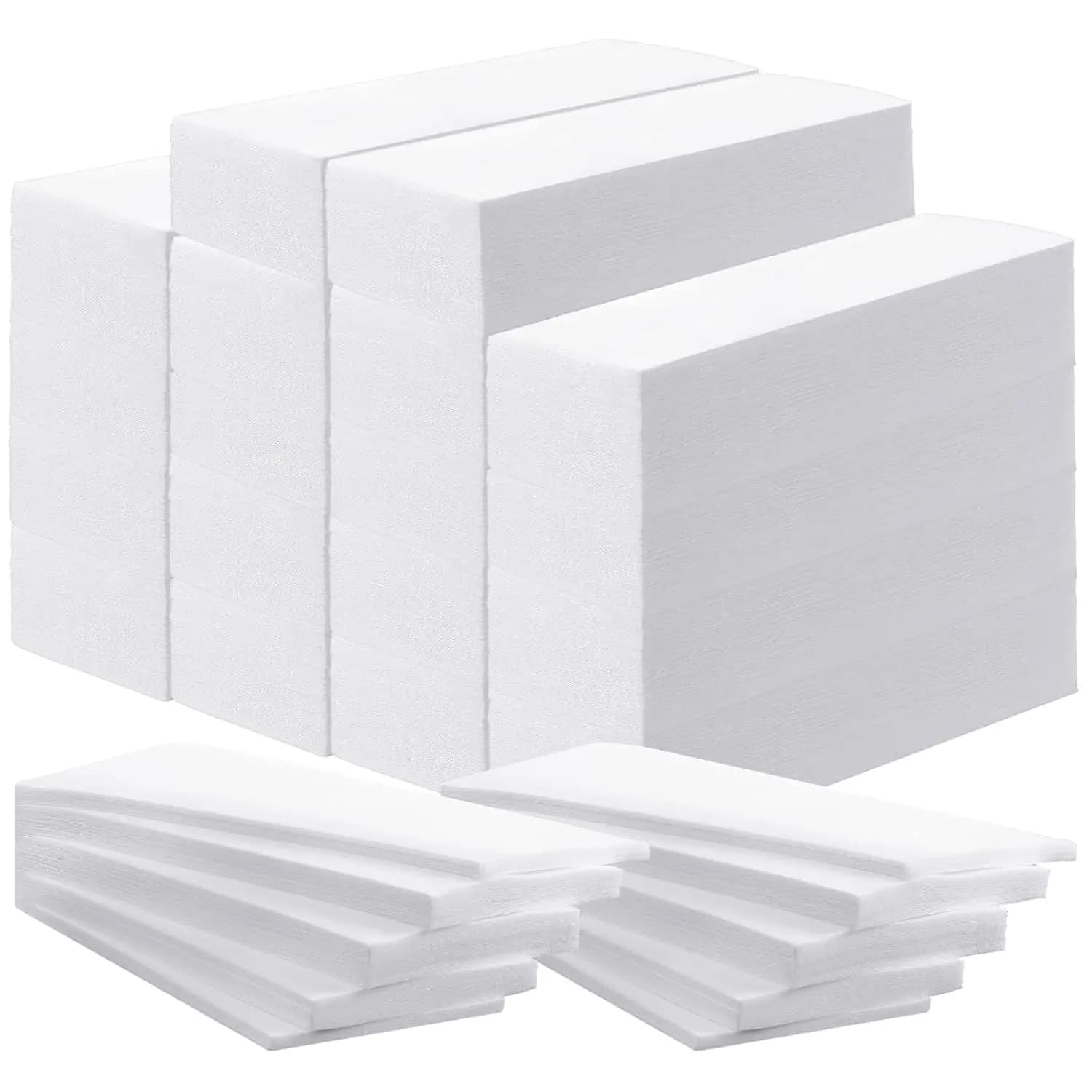100Pcs Non-woven Waxing Strips Disposable Hair Removal Paper For Soft Wax Full Body Face Legs Chest Back Bikini Area Use