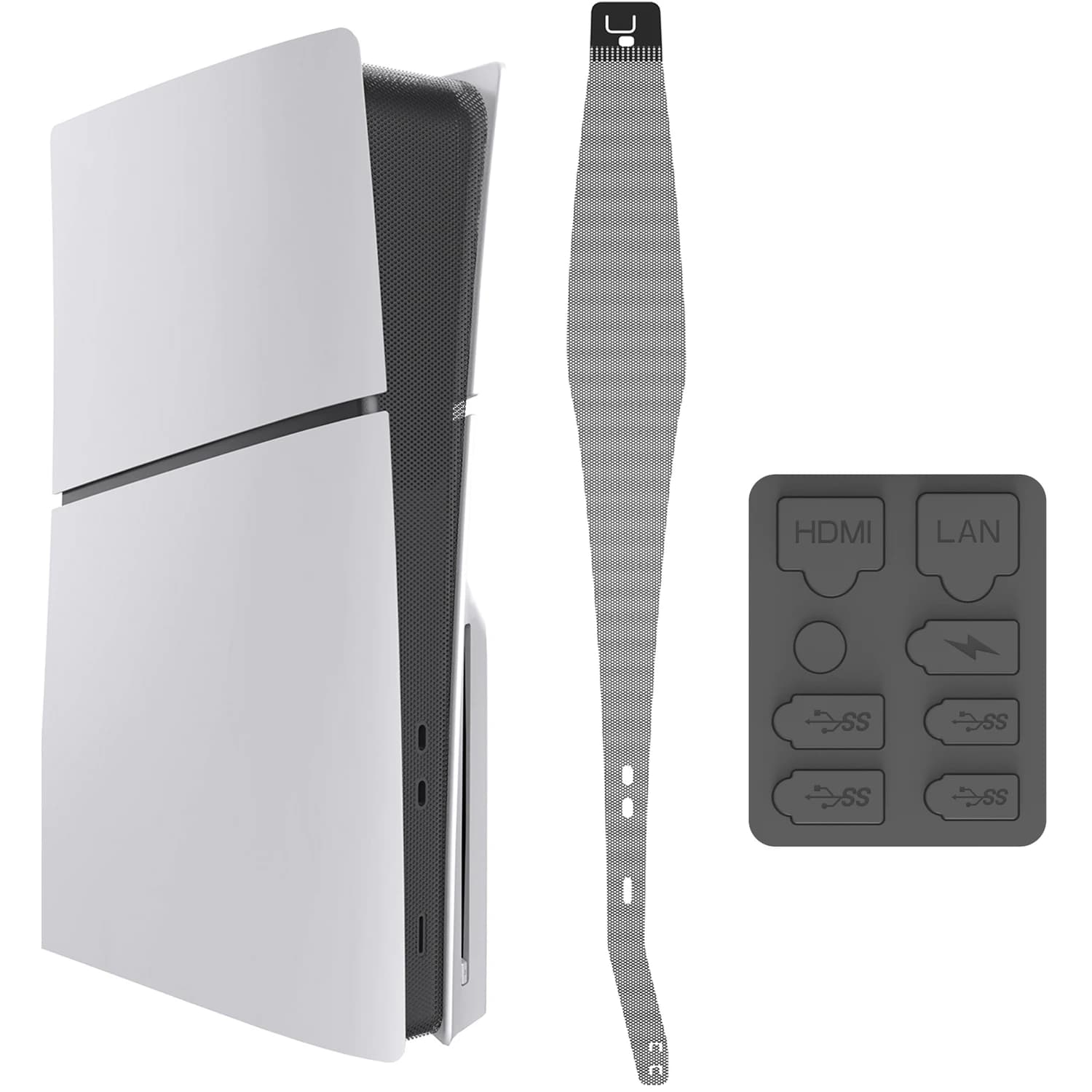 Nuovi accessori da gioco di arrivo per console PS5 Slim Filtro antipolvere in PVC Coperchio protettivo antipolvere per Playstation 5 Slim