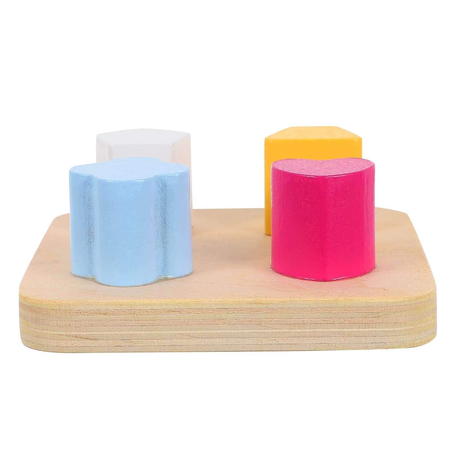 Gioco Educativo Creativo di Abbinamento Forme per Bambini, Puzzle per l'Apprendimento Precoce, Blocchi di Legno Colorati