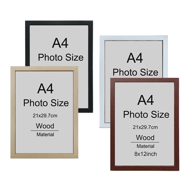 1/2/3 pieces wooden frame A4 8X12 inch certificate of honor frame for documents frame for wooden photo for wall hanging desktop display