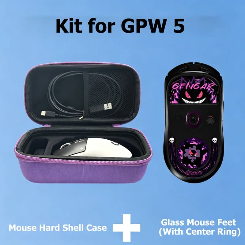 Gaming Kit Mouse Feet Skates & Storage Case, Compatible with GPW Gen 5 Gaming Mouse Gaming Mouse feet Replacement