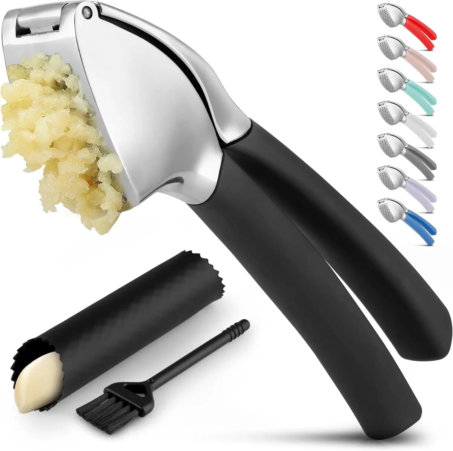 Spremiaglio Ergonomico con Impugnatura Comoda, Set Facile da Pulire Include Pelapatate e Spazzola - Utensile Tritatutto Antiruggine