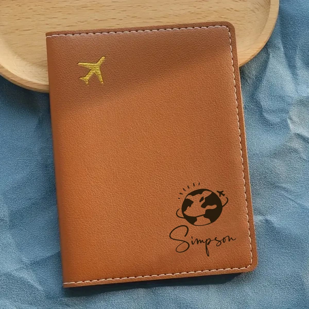 Clip per passaporto personalizzata da 2 pezzi, nome personalizzabile, accessorio da viaggio elegante e pieghevole, leggero e resistente, adatto per