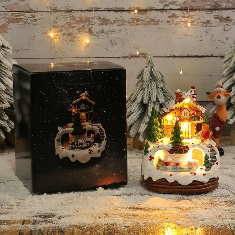 Glowing Music House Ornament, New Night Light, Christmas Gift Ornament