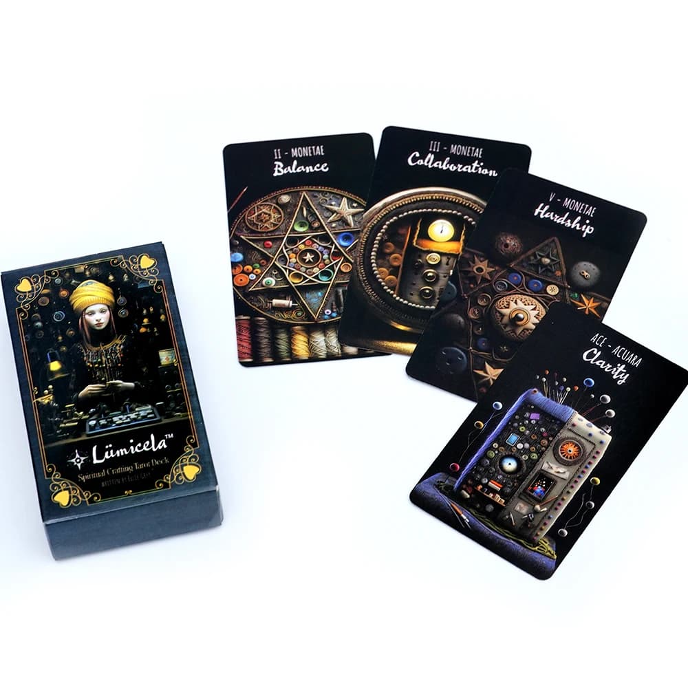 Lumzone Creazione spirituale Mazzo di tarocchi Carta Oracle Destino Divinazione Tempo libero Intrattenimento Riunioni di famiglia Tabellone dei tarocchi Gam