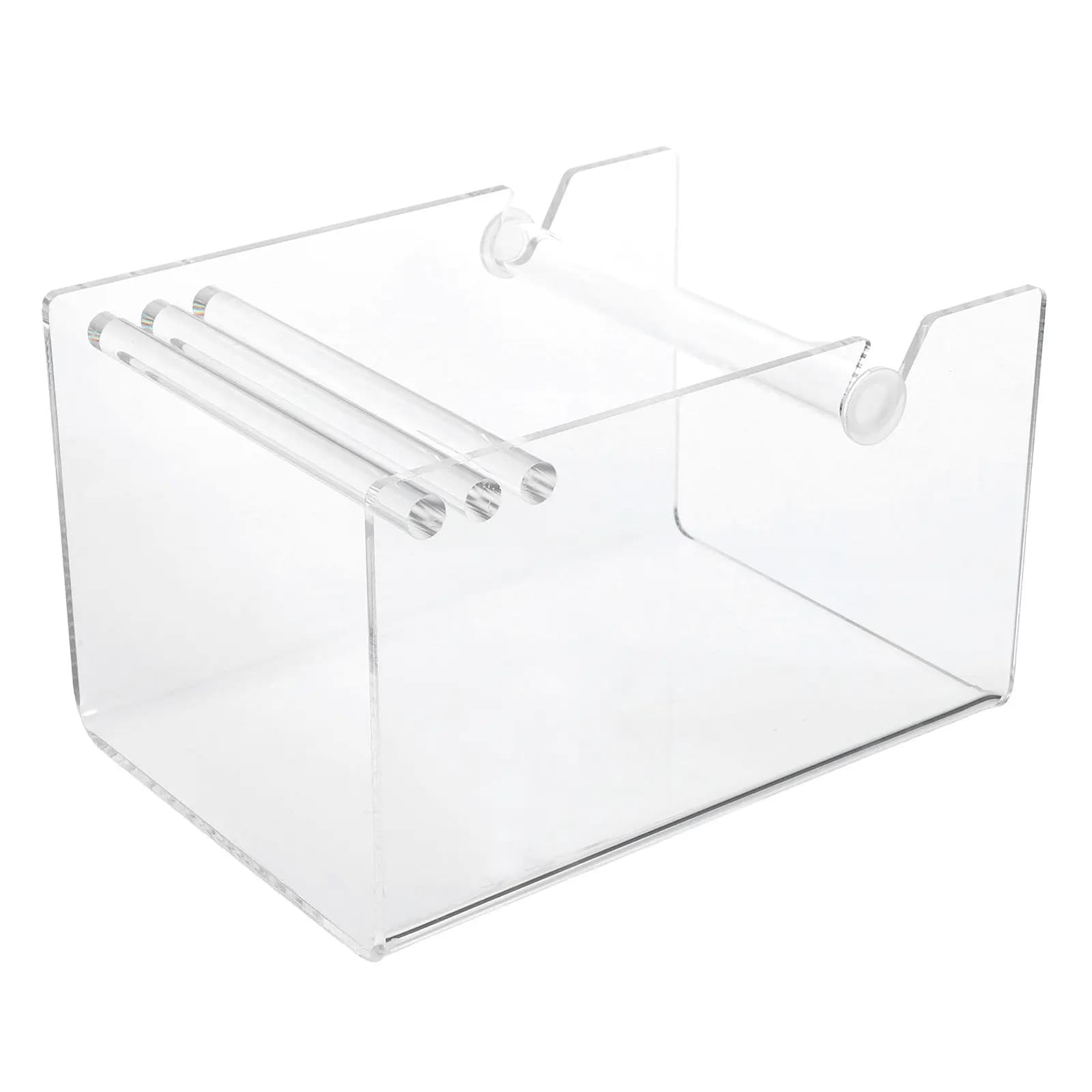 Supporto Regolabile in Acrilico per Rotoli di Etichette Adesive, Organizzatore da Scrivania per Ufficio, Magazzino e Casa, Dispenser Multi-Rotolo
