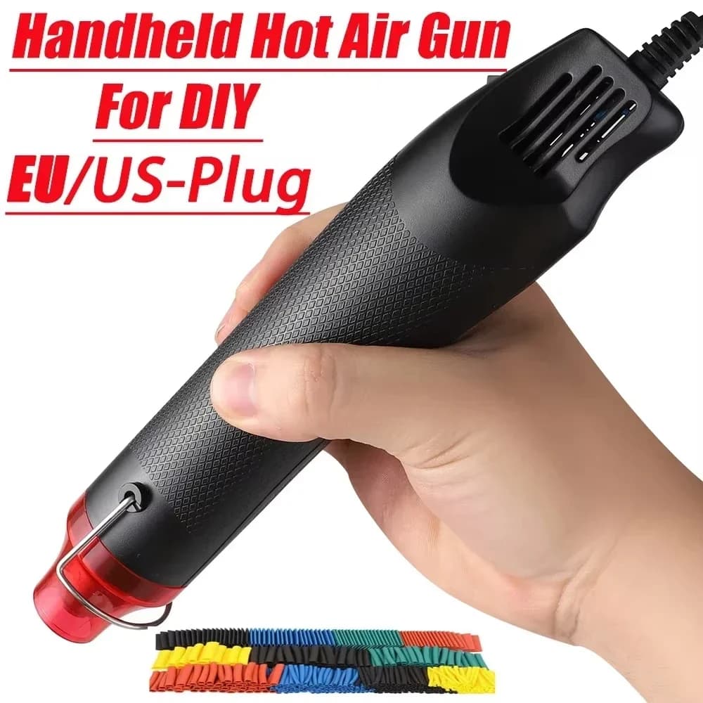 With Supporting Seat Shrink 220/110V Hot Air Gun DIY Tool Heat Electric Power Tool Mini Soldering Temperature Crafts Blower