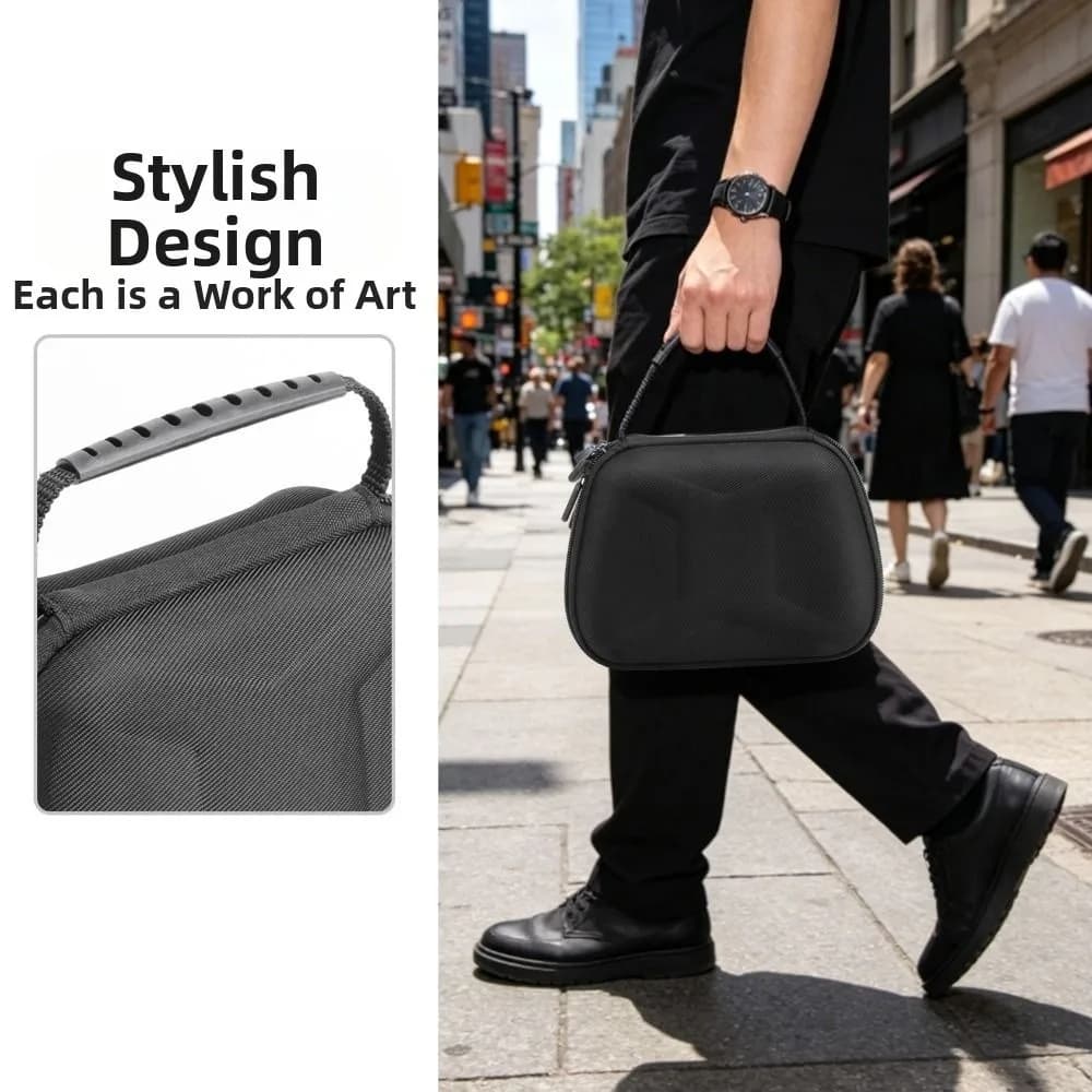 EVA Carrying Case Portable Shockproof Storage Bag Waterproof Protective Cover for PS5 Game Controller Game Console Accessories