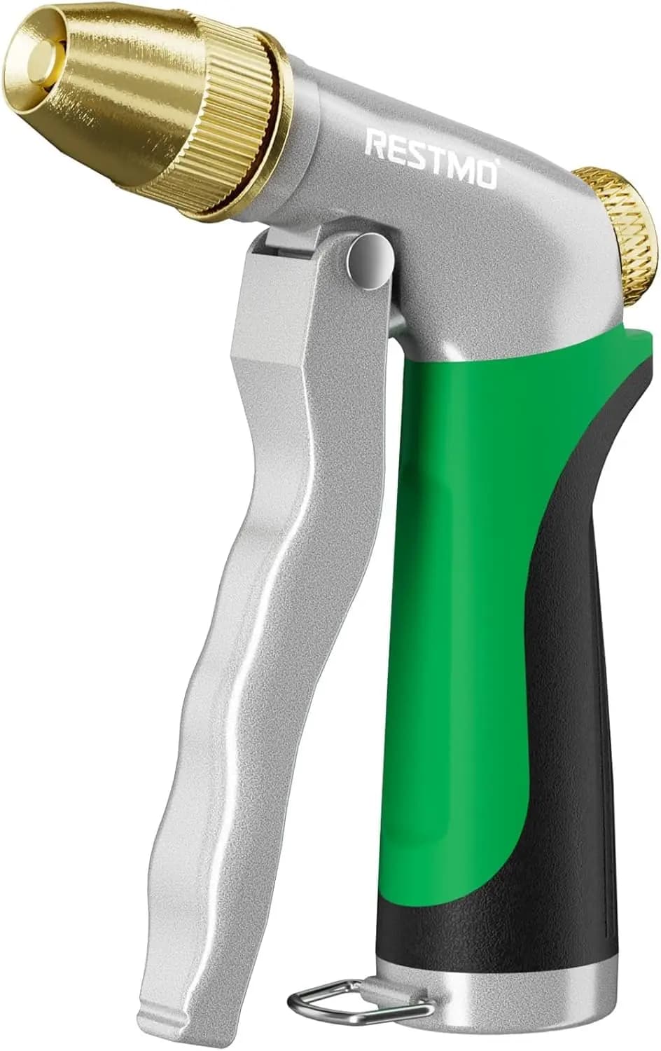 Metal Garden Pipe Gripper Resistant, High Pressure Gripper for Garden Pipe, Spray Nozzle with Adjustable Spray Models