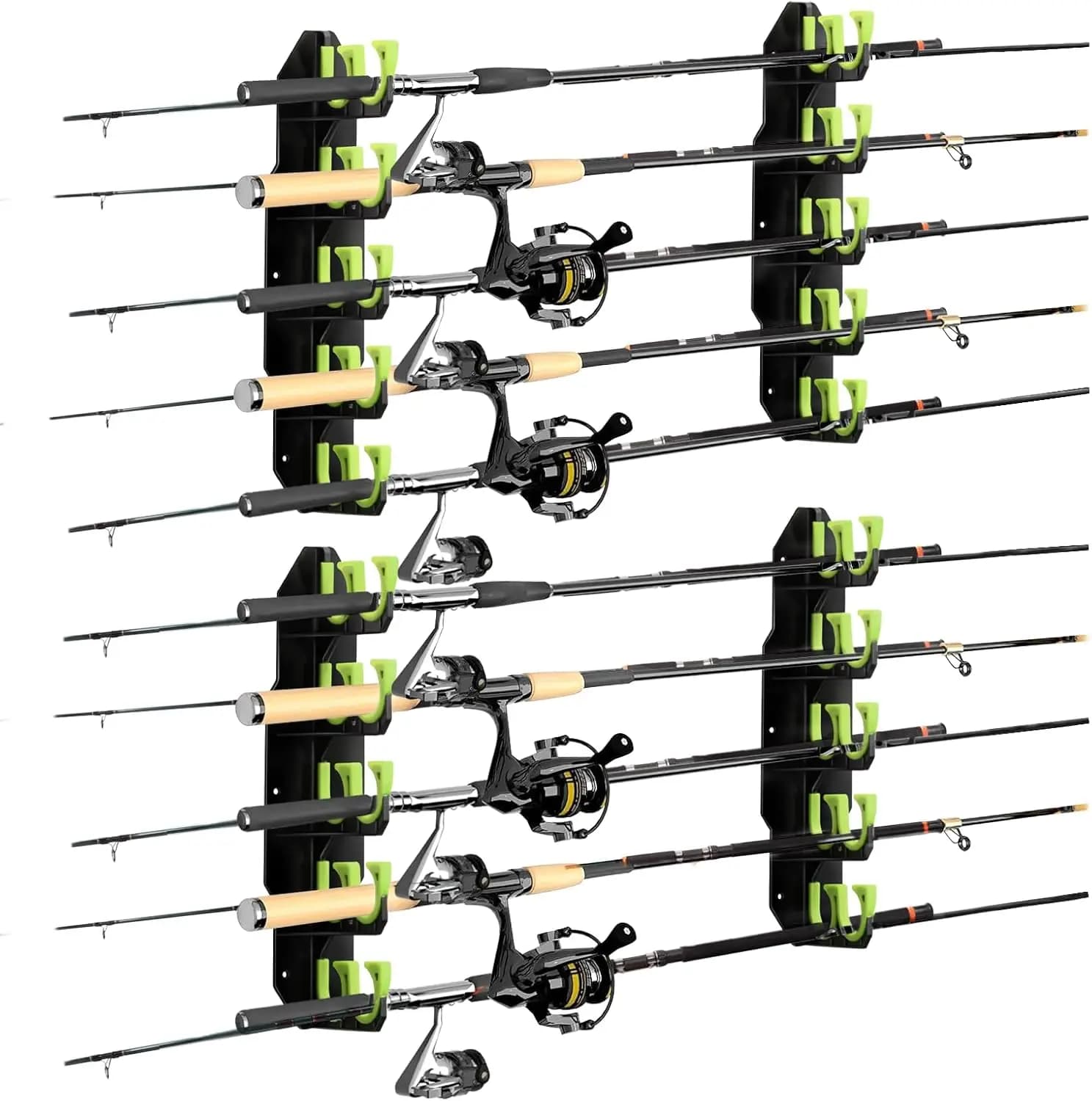 Fishing Door for Garage, Wall Mount or Attic, Contains Up to 10 Canes (Package 2)