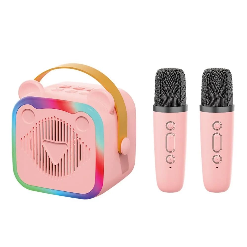 Mini Macchina Karaoke Portatile con Ingresso Auricolari 3.5mm, Altoparlante Karaoke Domestico HIFI Surround, Bluetooth 5.3, Audio Bluetooth Mini Durevole