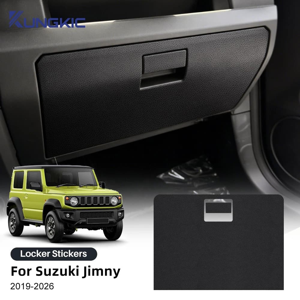 For Suzuki Jimny JB64 Sierra JB74W 2019-2026, Wall Mounted PU Leather Passegger with Carbon Texture Scamosciata, Car Interior Wall decal