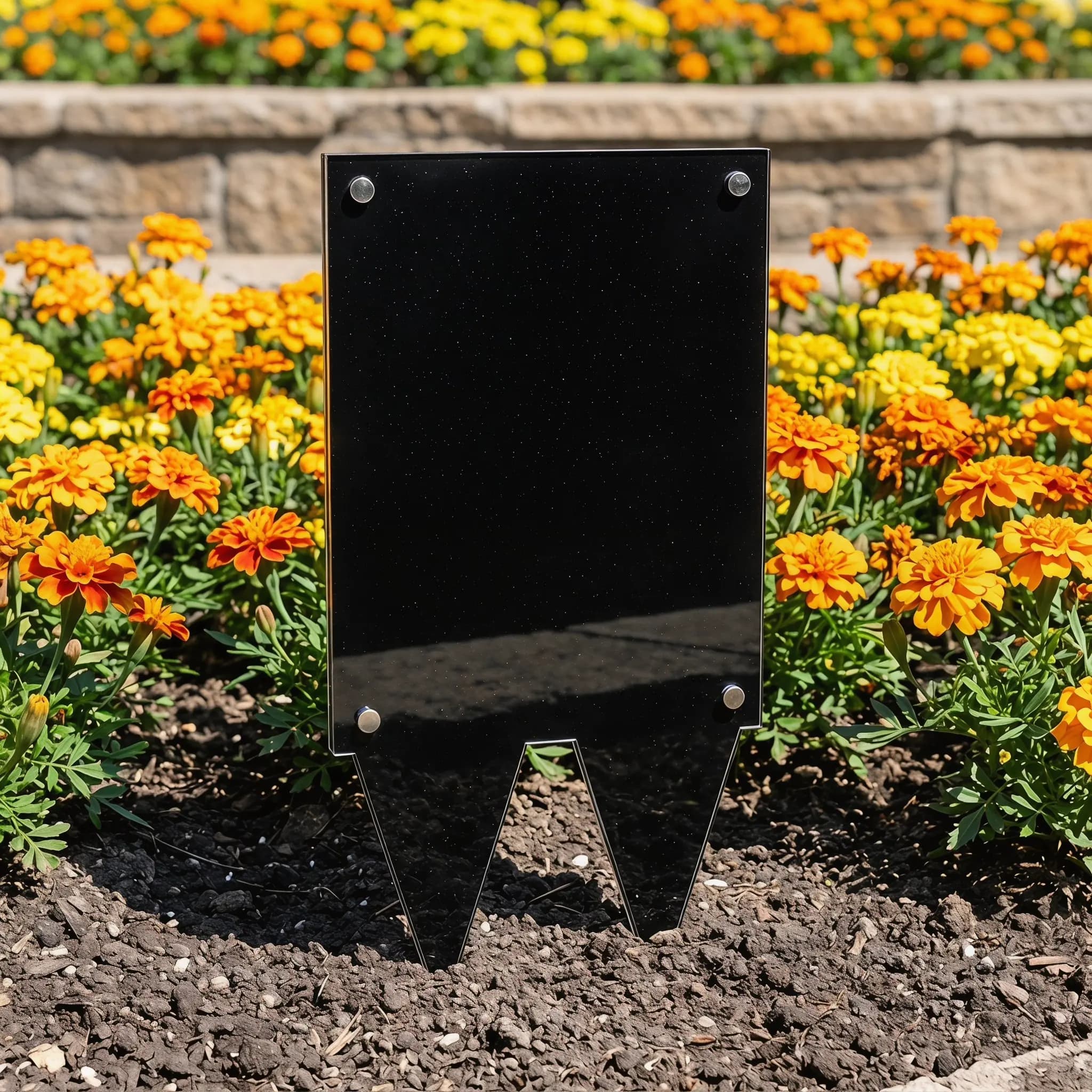 Waterproof Cemetery Picture Frame 5x7 Acrylic with Ground Stake Outdoor Fadeproof Grave Display Memorial Photo Stake