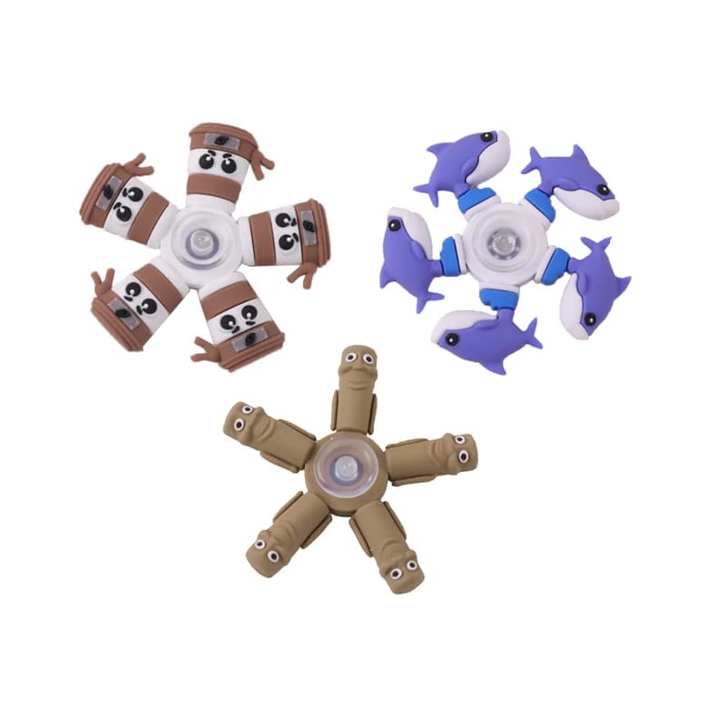 Creativo italiano Brainrot Fidget Spinner Mano Top Spinners Tung Sahur Tralalero EDC Figet Spiner Dito Alleviare Lo Stress Giocattoli