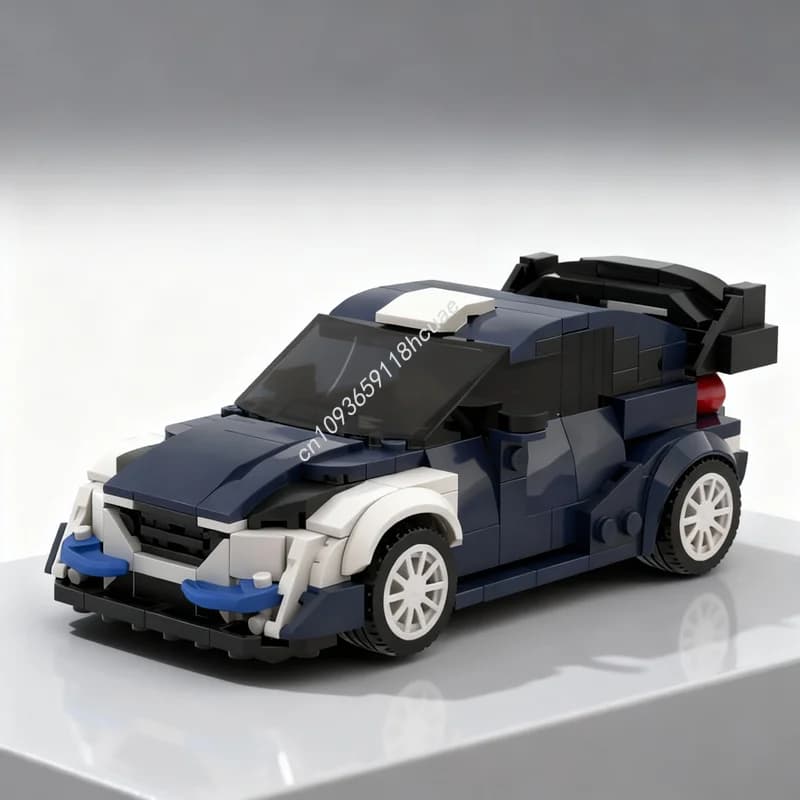 380 Pezzi MOC City Champions Modello Ford Fiesta WRC Sportivo, Blocchi da Costruzione, Idea Regalo di Natale, Giocattoli Educativi per Bambini