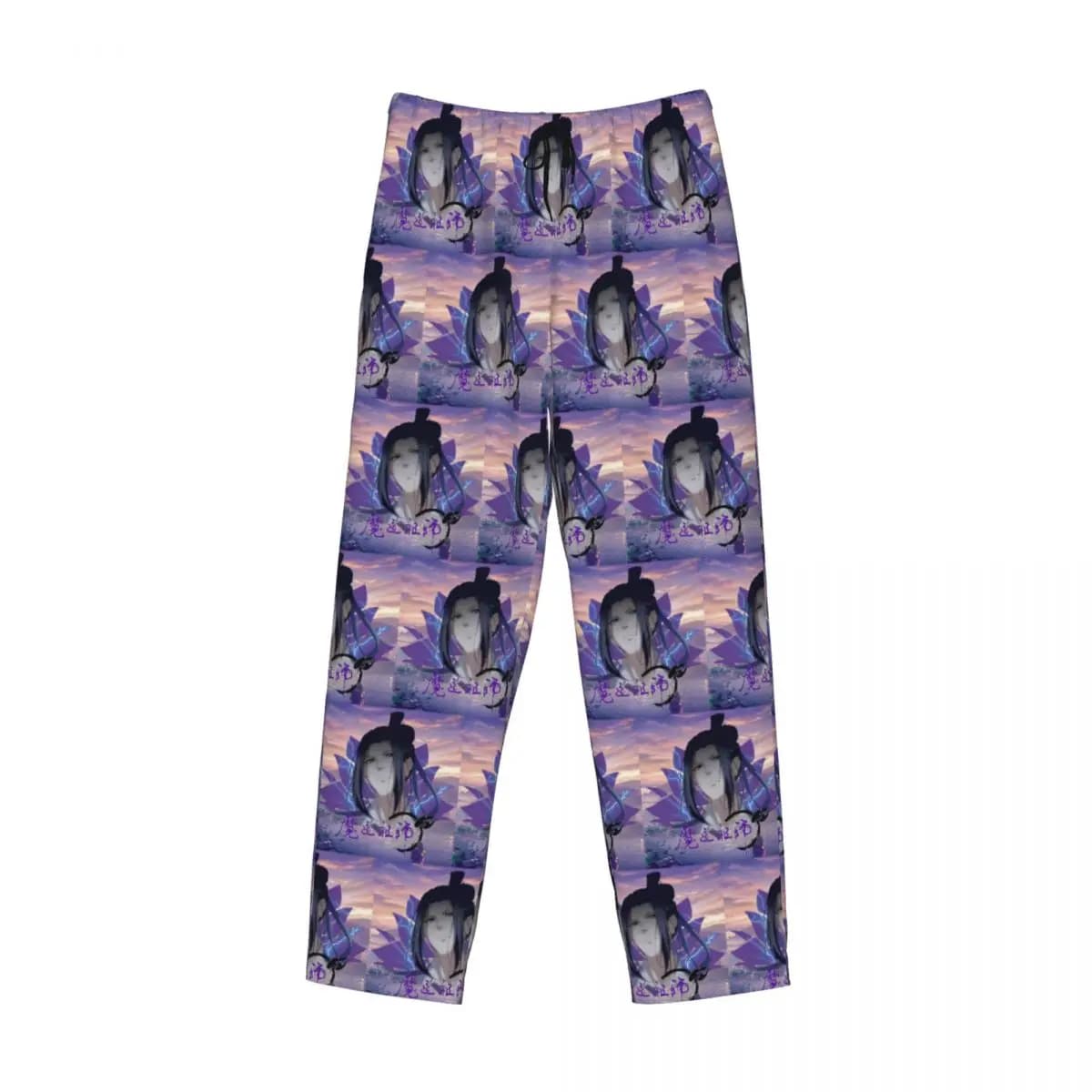 Pantaloni pigiama personalizzati Jiang Cheng Mo Dao Zu Shi da uomo Pigiami da notte Pantaloni da salotto con tasche