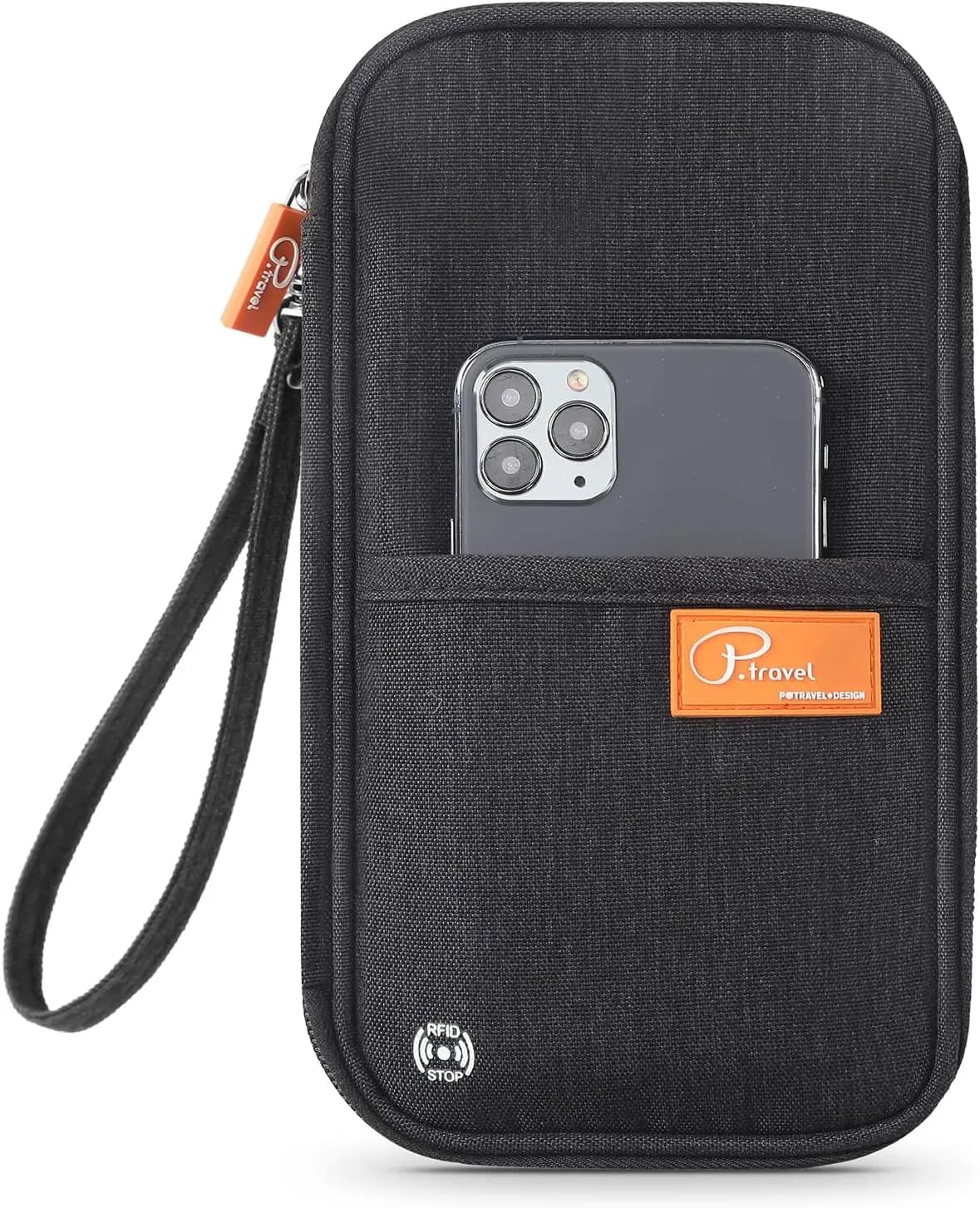 Porta Passaporto con Protezione RFID, Organizzatore di Documenti da Viaggio Impermeabile per Uomini e Donne, Custodia Grande e Leggera