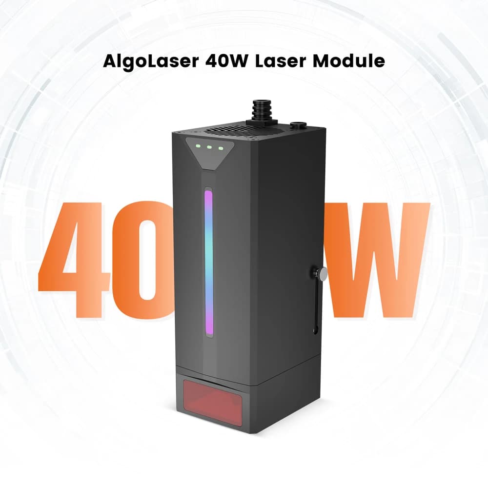 AlgoLaser ALM‑40BD 40W Laser Module Built‑in Air Assist Triple Monitoring Laser Head Upgrade for Diode Laser Engraver Cutter
