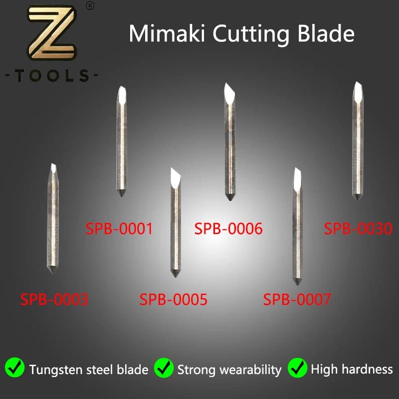 Mimaki Plotter Spare Blade SPB Series SPB-0001 SPB-0003 SPB-0005 SPB-0006 SPB-0007 SPB-0030 Vinyl Cutter Carbide Knife 10PCS Per