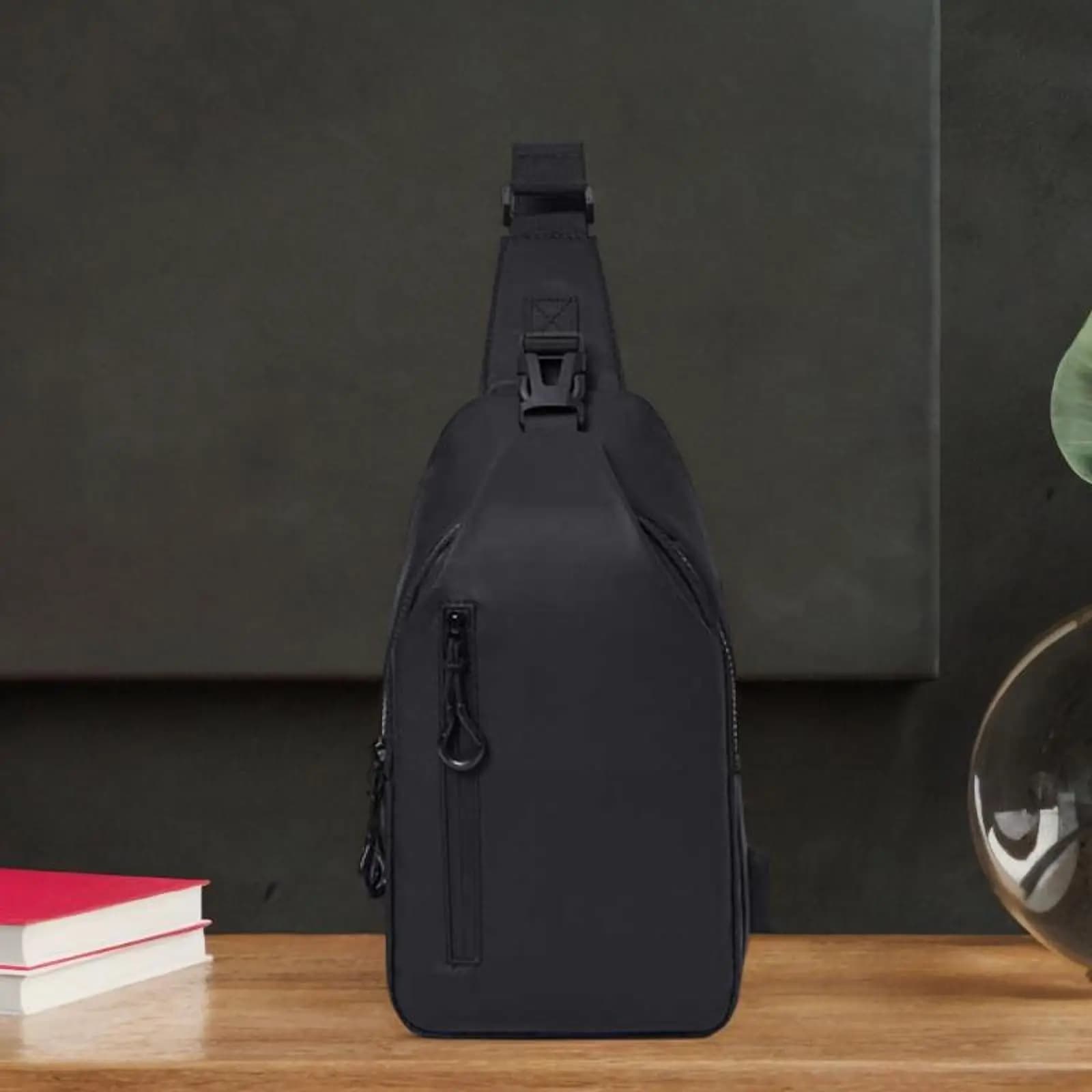 Borsa da Petto per Uomo, Portafoglio Multifunzione Casual, Piccola Borsa in Nylon per Escursionismo, Viaggi, Shopping, Pesca, Allenamento