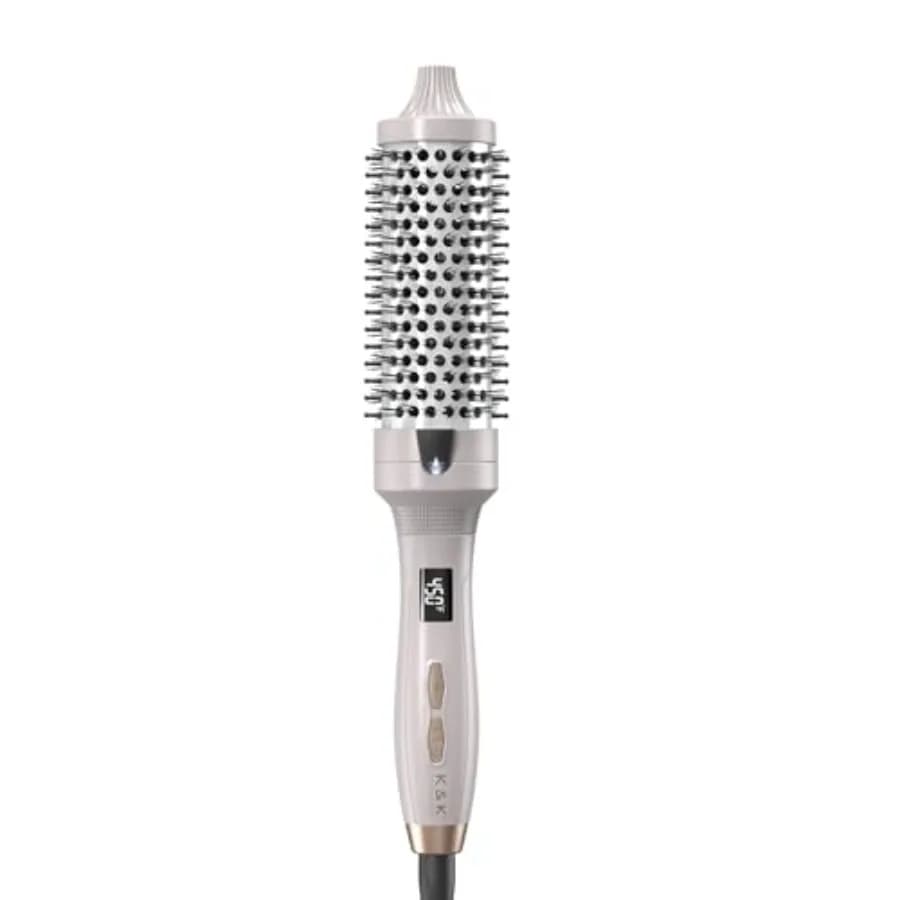 Spazzola Termica Rotonda KandK - Volumizzante per Acconciature con Funzione di Lisciatura e Styling